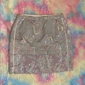 Sandro Metallic Miniskirt